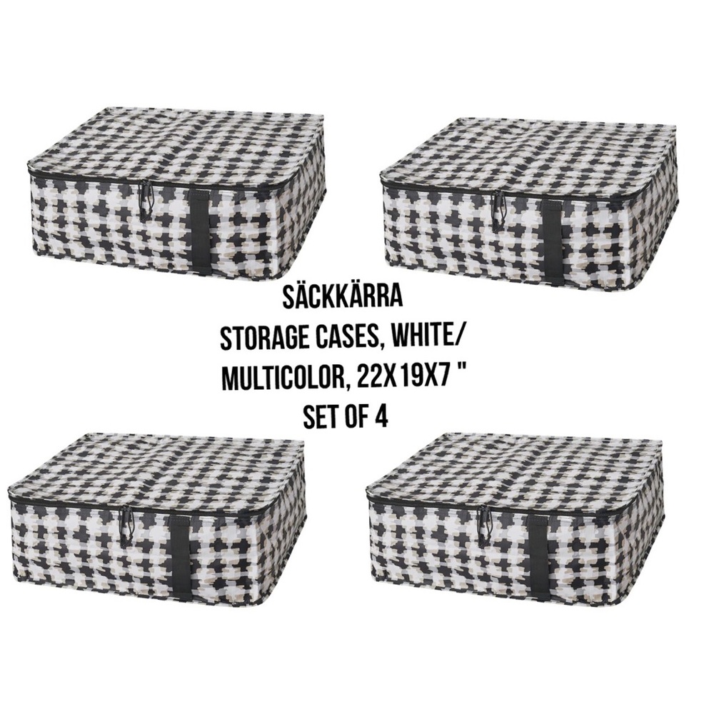 Multicolor Storage Cases Set of 4